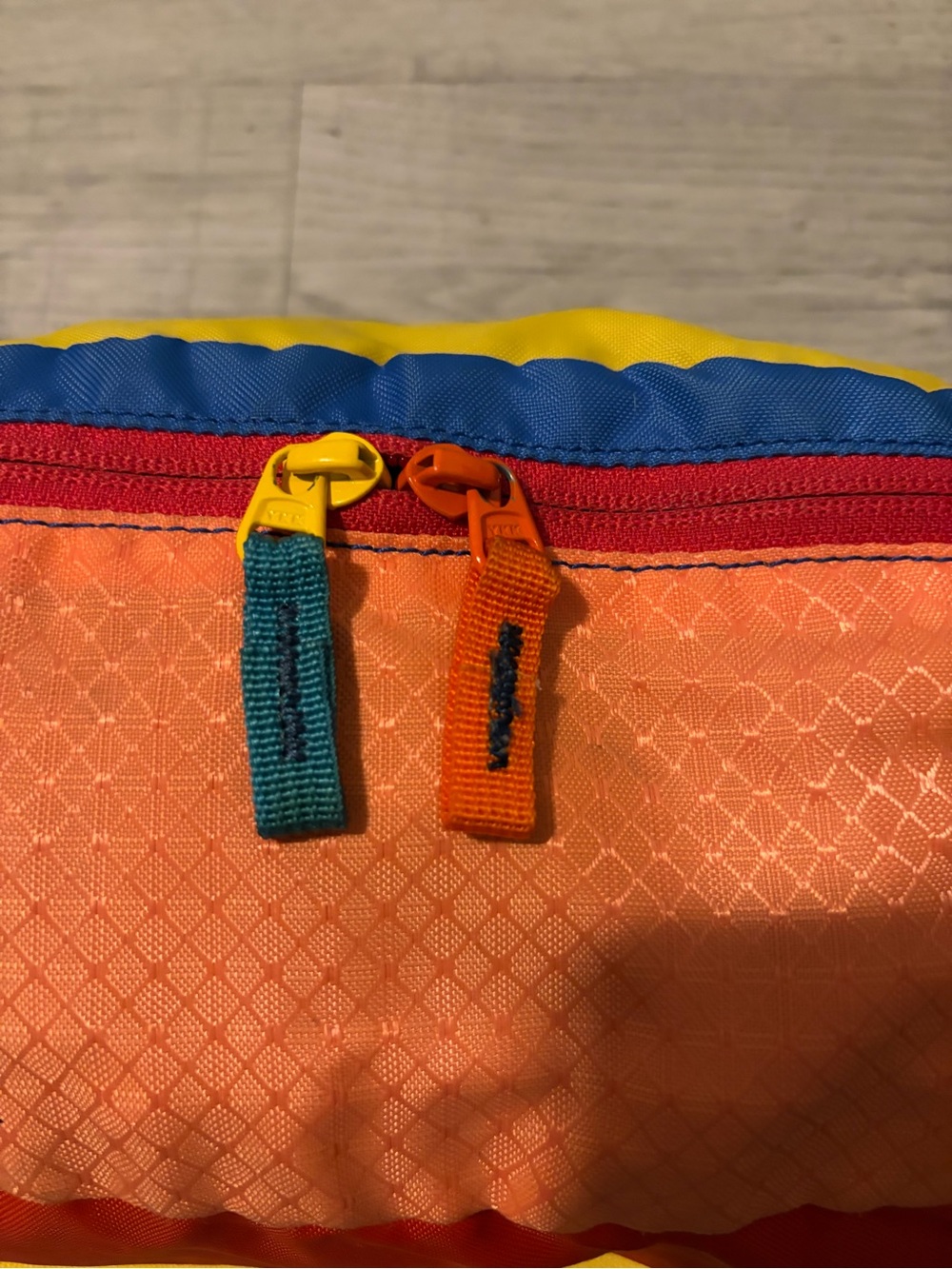 cotopaxi Colorblock Fanny Pack in Orange, Red & Yellow - Picture 3 of 6